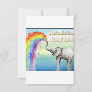 Spara datuminbjudan, elefant och skript datumet