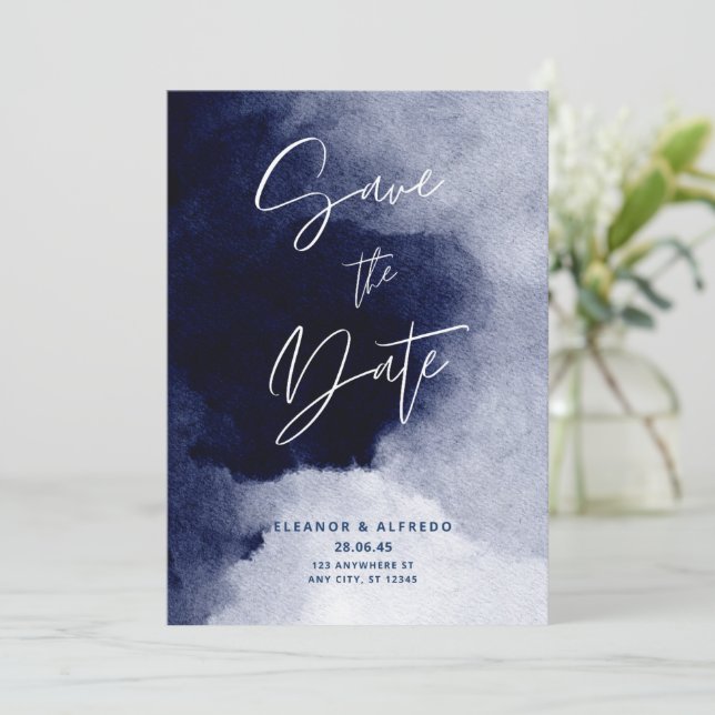 Spara datuminbjudan - Elegant bröllop-meddelande Inbjudningar (Stående Fram)