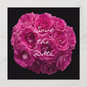 Spara datuminbjudan - Gorgous Rosa ros Datumet