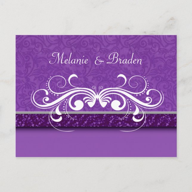 Spara datuminbjudan med mötessjukparen meddelande vykort (Framsida)