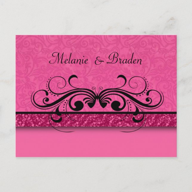 Spara datuminbjudan med mötessjukparen meddelande vykort (Framsida)