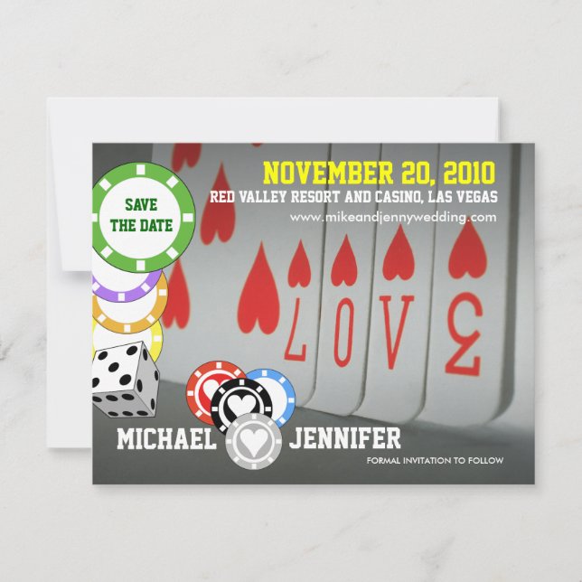 Spara datuminbjudan till Kärlek-kort 6 Spara Datumet (Framsida)