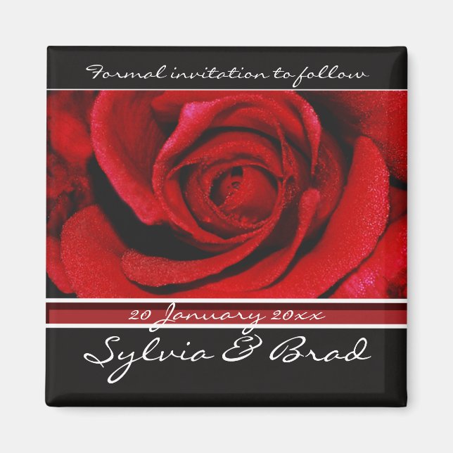 Spara datuminbjudningens magneter (Framsidan)