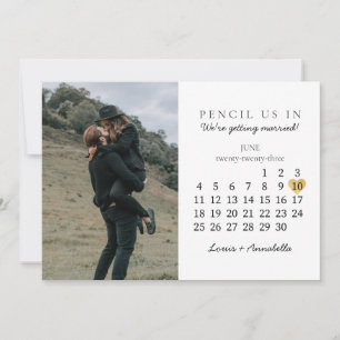 Spara datumkalender Guld Heart juni 2023 Inbjudningar