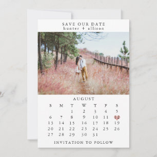 Spara datumkalender i fotot datumet