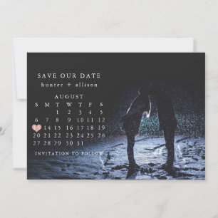Spara datumkalender i fotot datumet