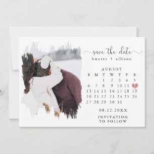Spara datumkalender i fotot datumet