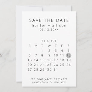 Spara datumkalendern datumet