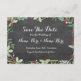 Spara datumkalk, Rustic Winter Helgdagars Berries Datumet