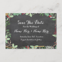 Spara datumkalk, Rustic Winter Helgdagars Berries