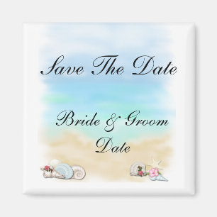 Spara datumkanalen Beach Wednet Magnets Magnet