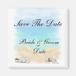 Spara datumkanalen Beach Wednet Magnets Magnet