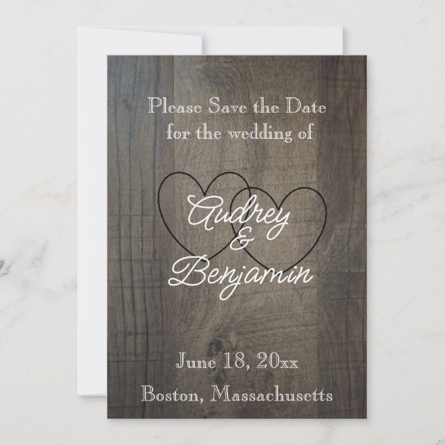 Spara datumkort för träff tack kort (Framsida)