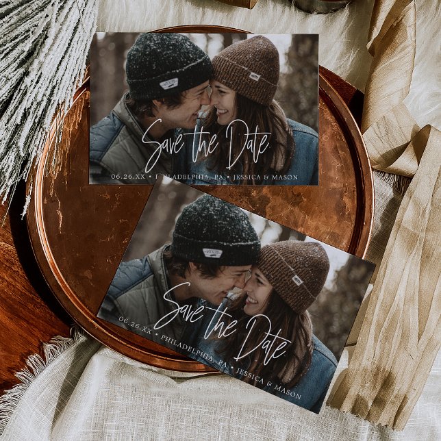 Spara datumkort i det moderna skriptet - Spara dat OSA Kort (Skapare uppladdad)