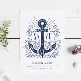 Spara datumkortet för ankarpunkt i hand plockade spara datumet