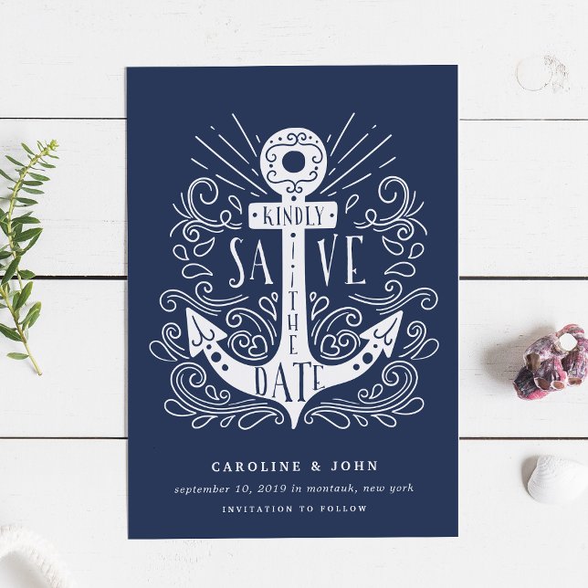 Spara datumkortet för ankarpunkt i hand plockade spara datumet (Skapare uppladdad)