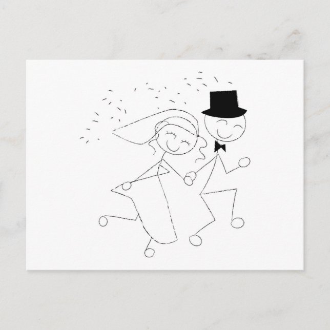 Spara datumkortet för Bilder Bröllop Meddelande Vykort (Framsida)