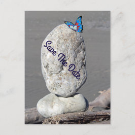 Spara datumkortet för fjäril-vykortet meddelande vykort