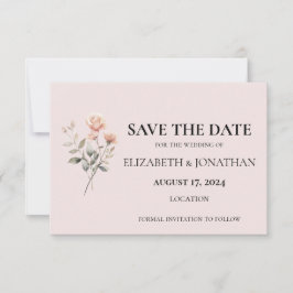 Spara datumkortet för inbjudan till mjuk persienna