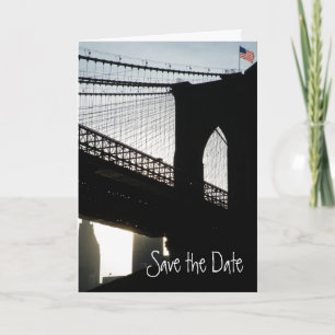 Spara datumkortet i Brooklyn Bridge Meddelande