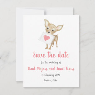 Spara datumkortet i Cute chihuahua Datumet