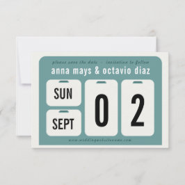 Spara datumkortet i den perpetenta kalendern spara datumet