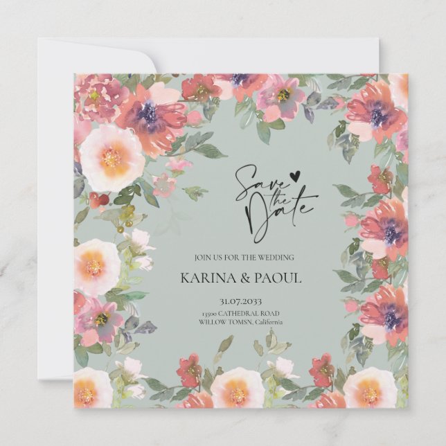 Spara datumkortet i ett format spara datumet (Framsida)