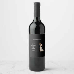 Spara datumkortet i ett format vinflaska etikett