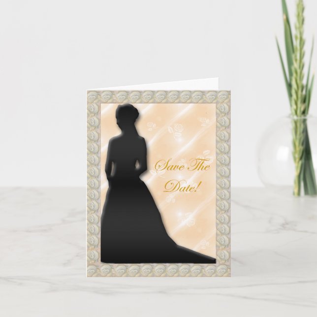 Spara datumkortet i Ro Bud Bride Meddelande (Framsida)