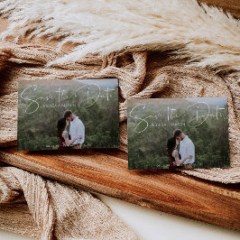 Spara datumkortet med fotokort inbjudningar