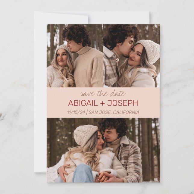 Spara datumkortet med minsta Färg Spara Datumet (Framsida)