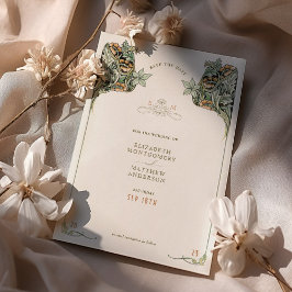 Spara datumkortet Victorian Elegance Bröllop Inbjudningar