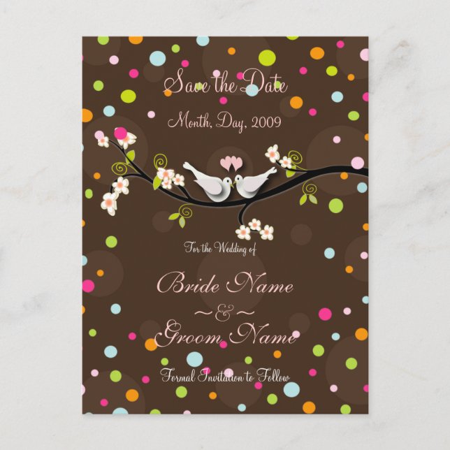 Spara datumkuponger + stänk i konetti meddelande vykort (Framsida)