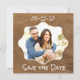 Spara datumlädertemat spara datumet