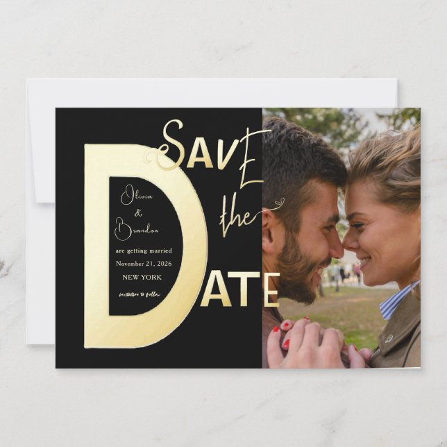 Spara datummallskortet spara datumet (Framsida)