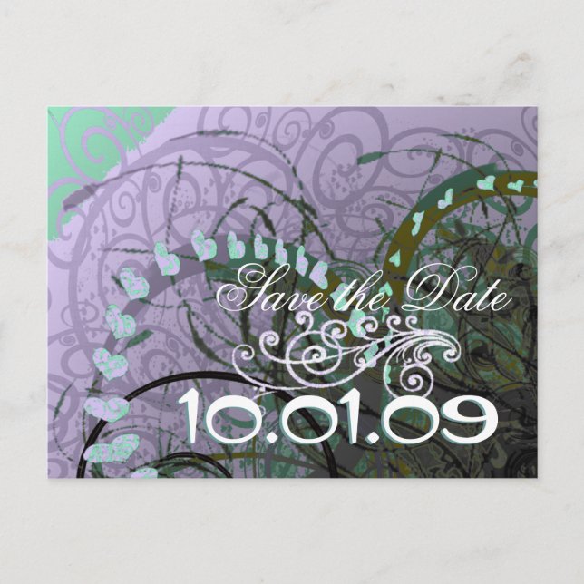 Spara datummarkeringshjärmarna - meddelande vykort (Framsida)