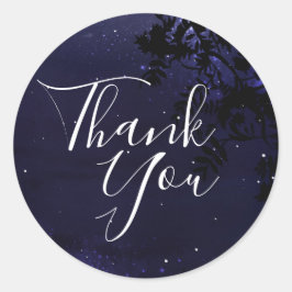 Spara datummärket för stjärnor nattetid runt klistermärke