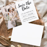 Spara datumminimalistiskt enkelt foto i budgeten flygblad<br><div class="desc">Budget Modern och Elegant - minimalistiskt foto - spara Bröllop-vykortet för datum. Datuminbjudan innehåller en modern handskriven skripttypografi med en chic och enkel design som du kan lägga till ditt anpassade förlovning-fotografi bild till.</div>