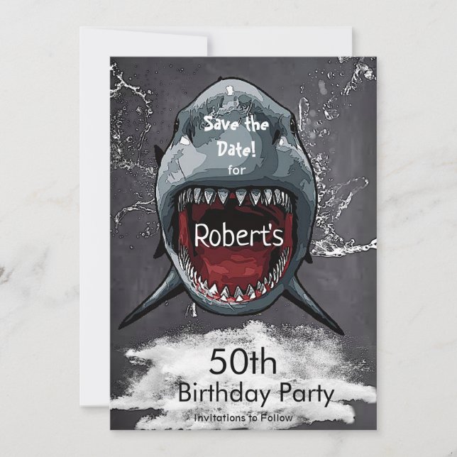 Spara datumöverfallet från Shark Birthday, Spara Datumet (Framsida)