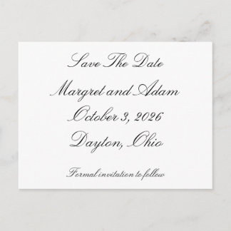 Spara datumpostkortet inbjudan vykort