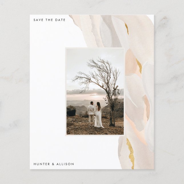 Spara datumutflygaren för Abstrakten Budget Photo Flygblad (Framsidan)