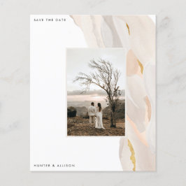 Spara datumutflygaren för Abstrakten Budget Photo Flygblad