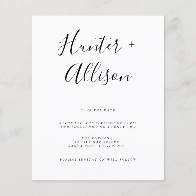 Spara datumutläsaren i budgeten flygblad (Framsidan)