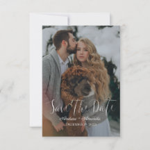 Spara datumvinter-bröllopet