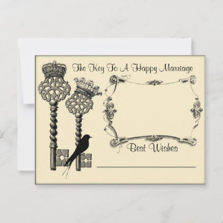 Spara datumvykortet från Nyckel till Giftermål Rådkort