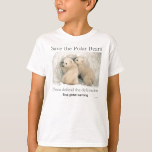 Spara de polara björnarna t shirt