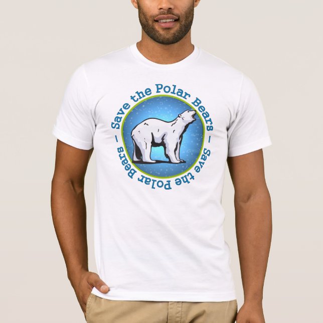 Spara de polara björnarna t shirt (Framsida)