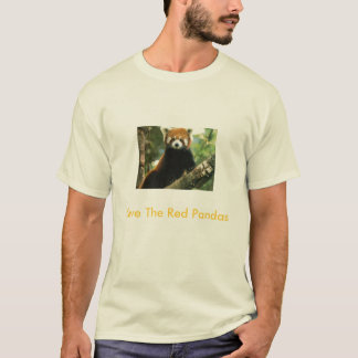 Spara de röda pandasna t shirt