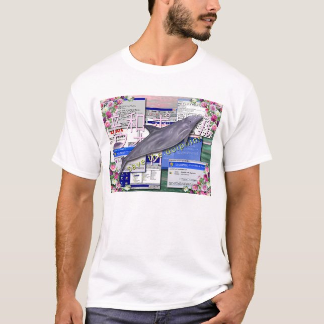 Spara delfinerna! tee (Framsida)