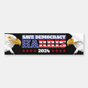 Spara Democracy - Harris 2024 Bildekal